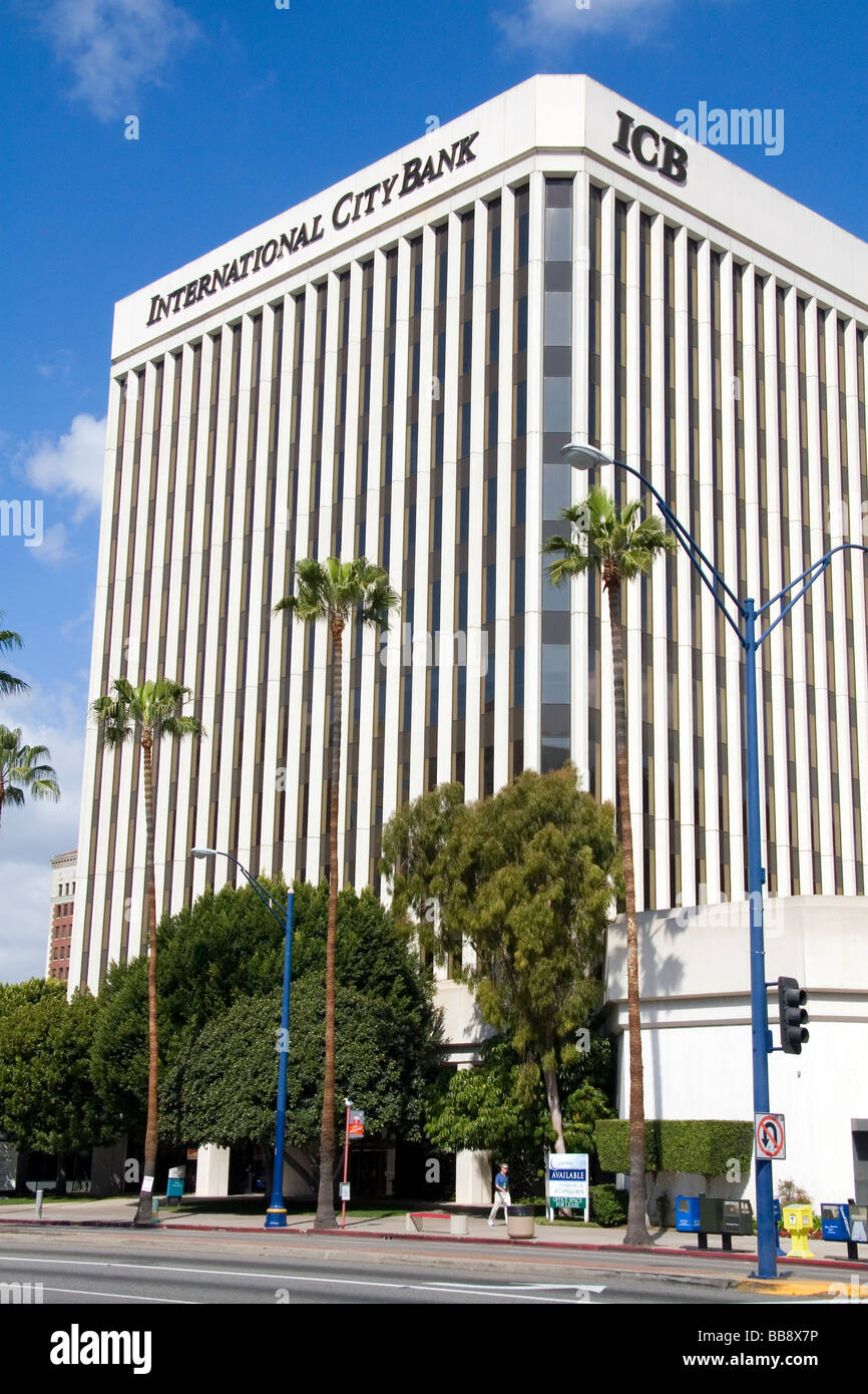 International City Bank building at Long Beach California USA Stock Photo