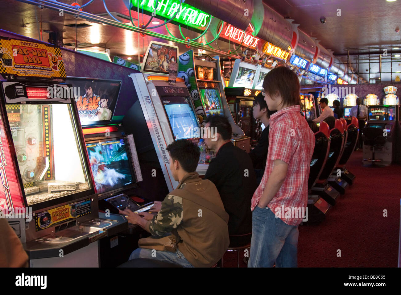 Games arcade Soho London Stock Photo Alamy