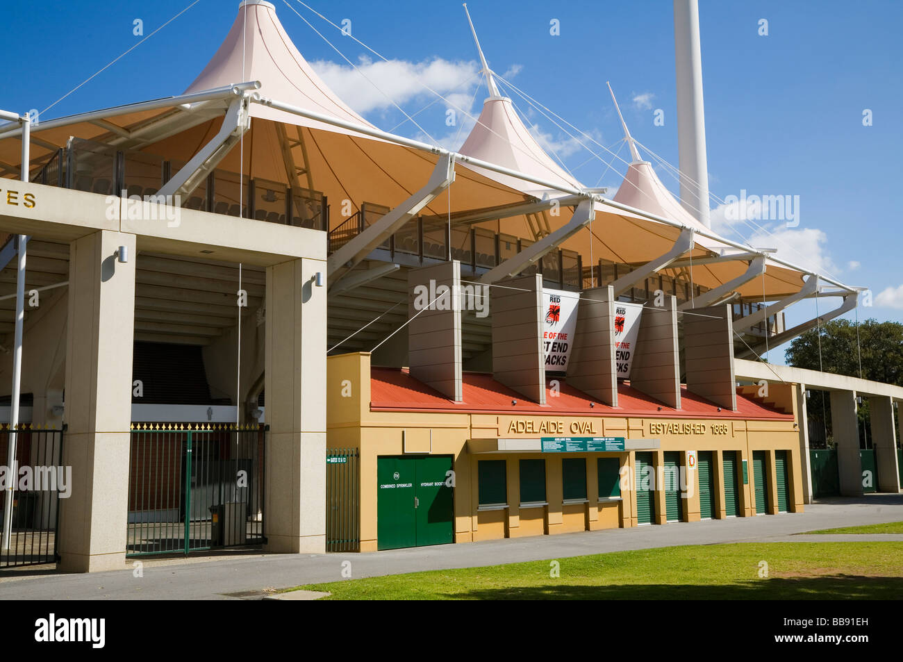 The Adelaide Oval cricket ground.  Adelaide, South Australia, AUSTRALIA Stock Photo