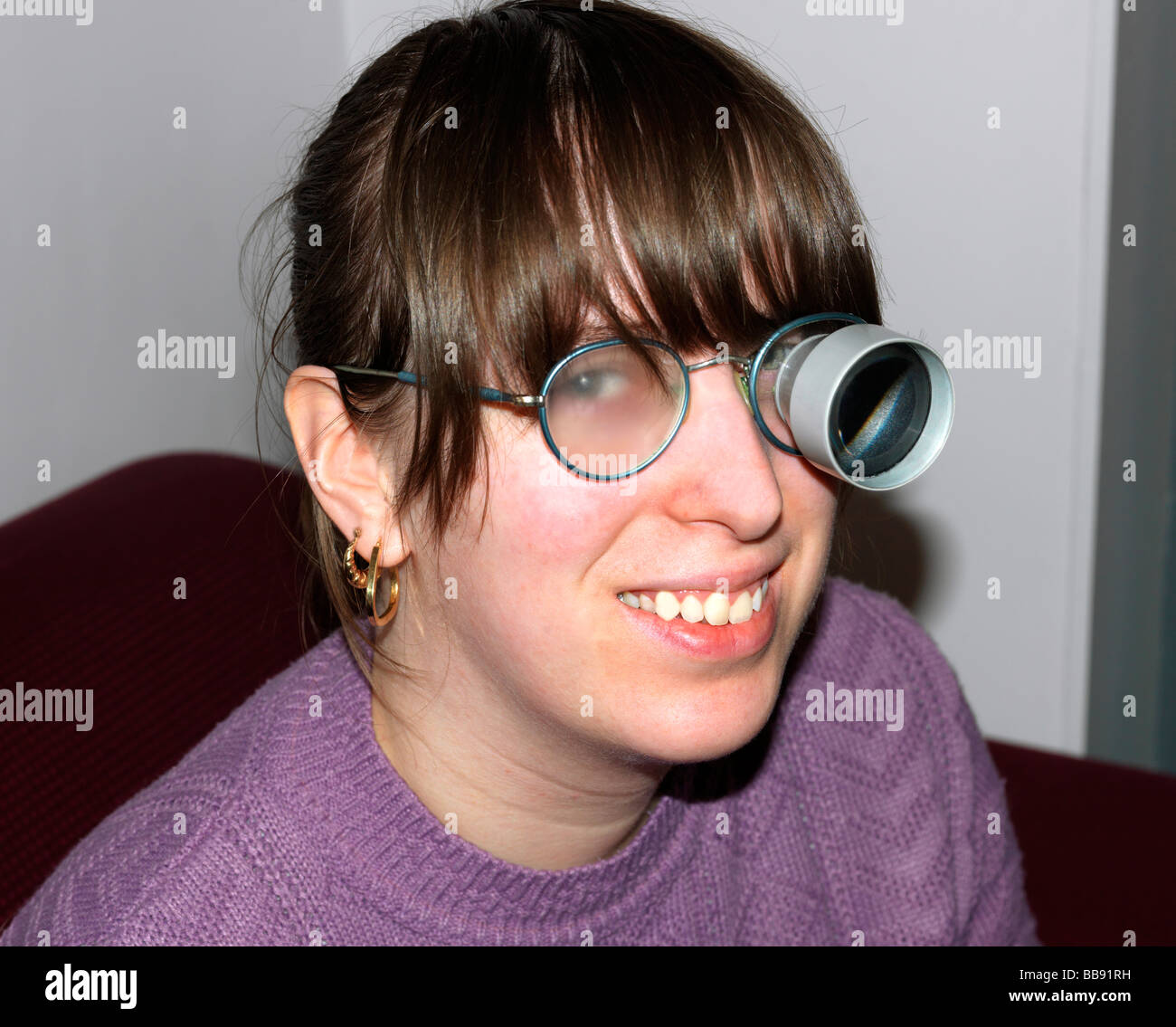 Bioptic Telescope Glasses Stock Photo - Alamy