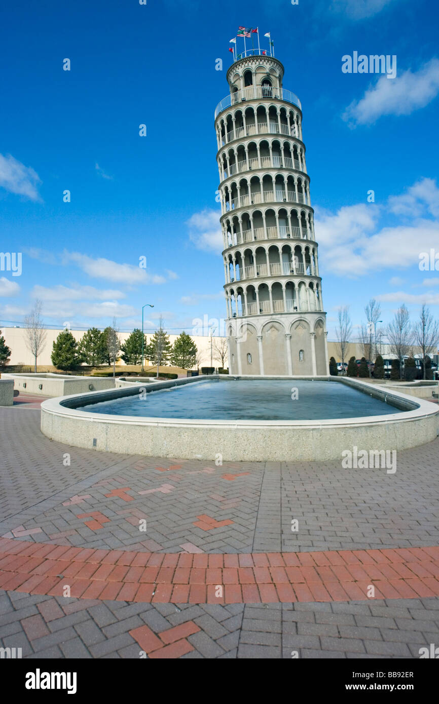Leaning Tower in Niles Stock Photo