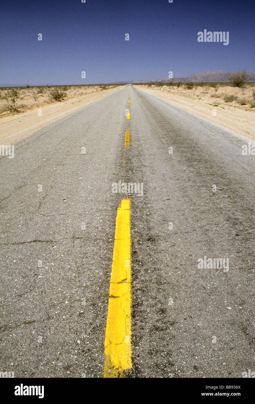 Lonely desert road in hi-res stock photography and images - Alamy
