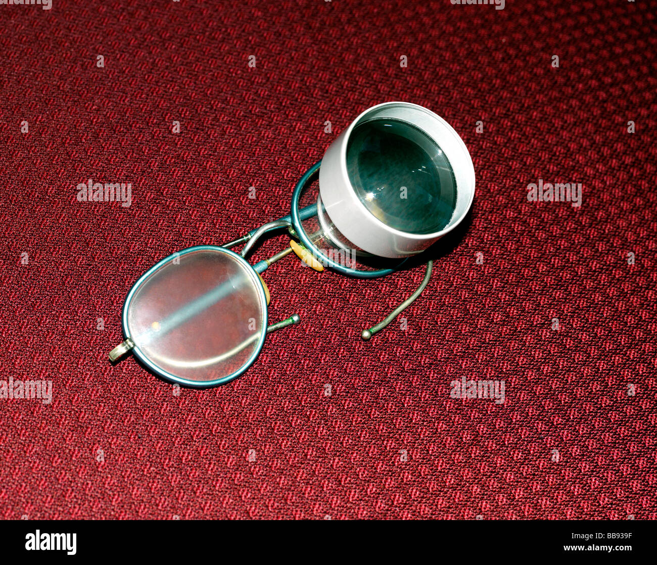 Bioptic Telescope Glasses Stock Photo Alamy
