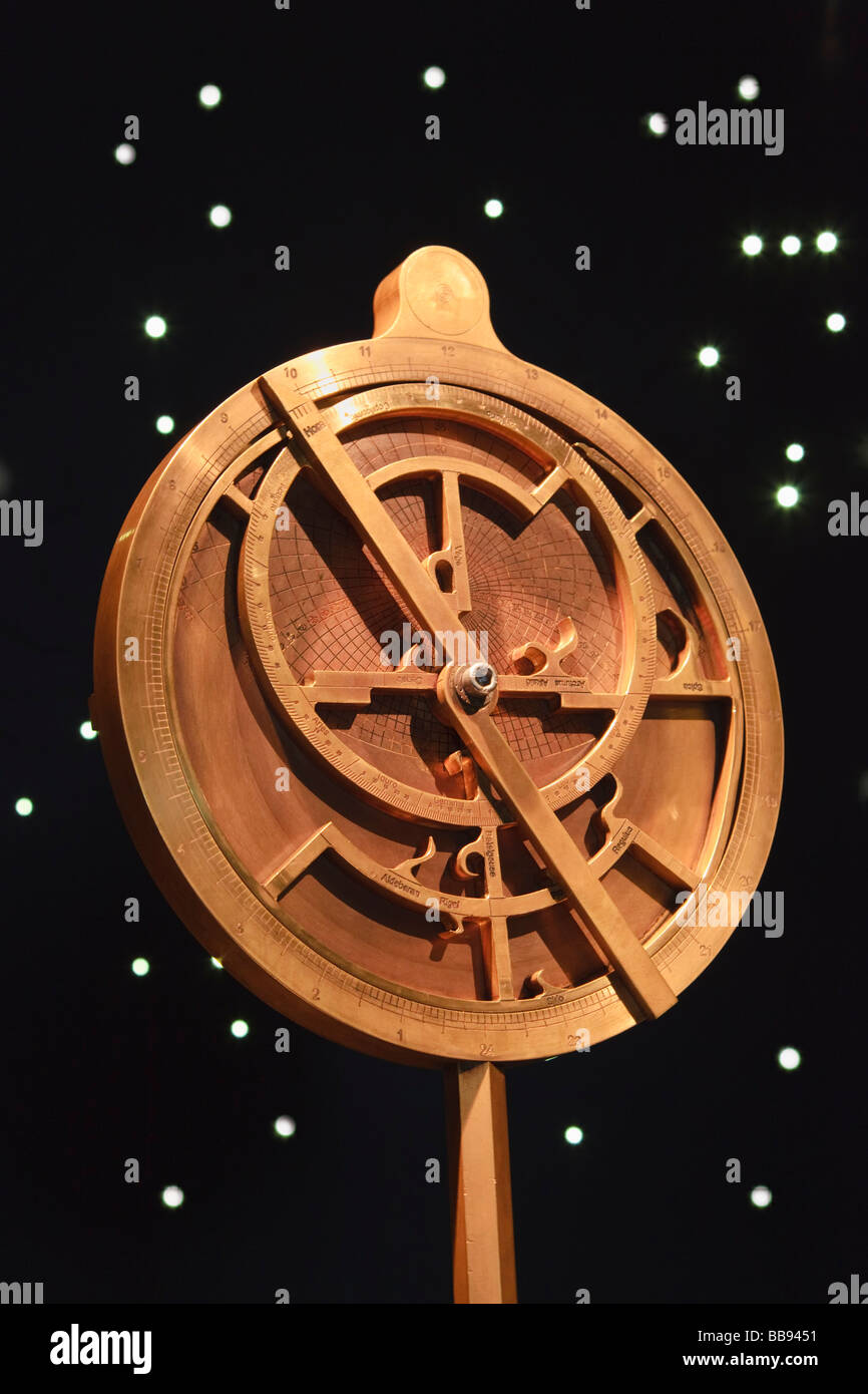 Reproduction of a medieval Astrolabe Stock Photo