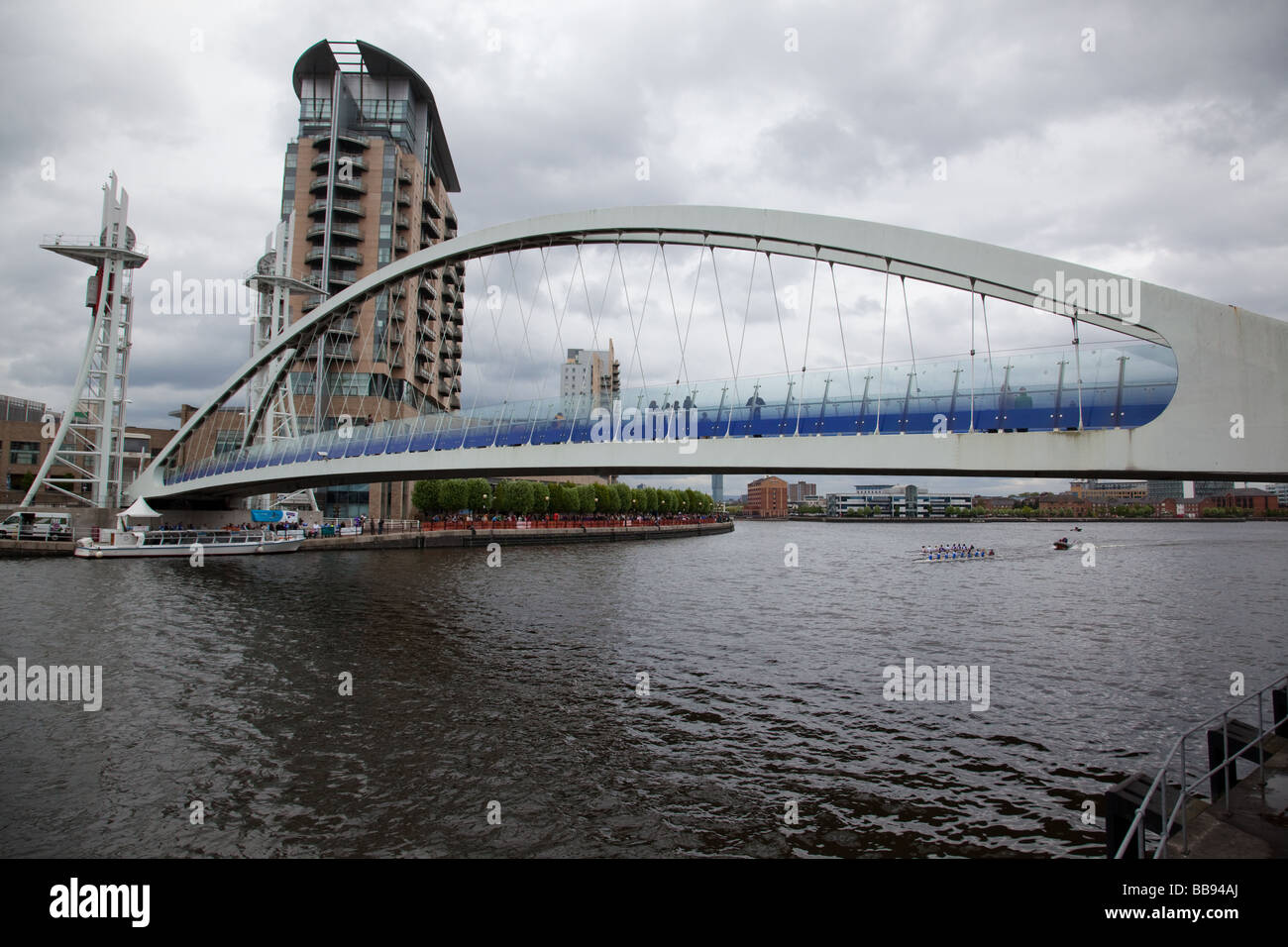 38th Two Cities Boat Race The University of Manchester and The University of Salford held at Salford Quays May 9 2009 UK Stock Photo