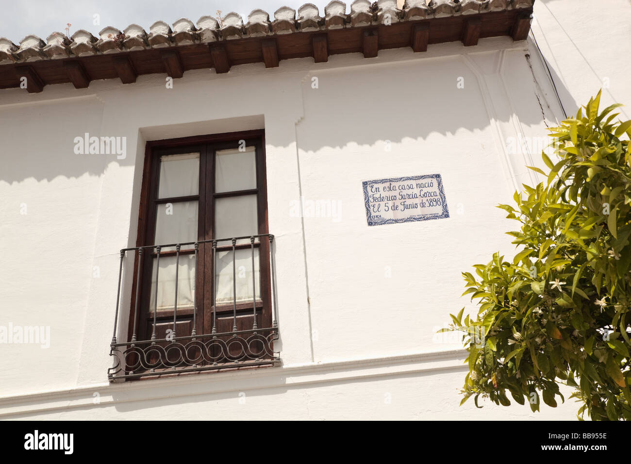 Birthplace of poet Federico Garcia Lorca 1898 to 1936 in Fuente Vaqueros,  Granada Province, Spain Stock Photo - Alamy