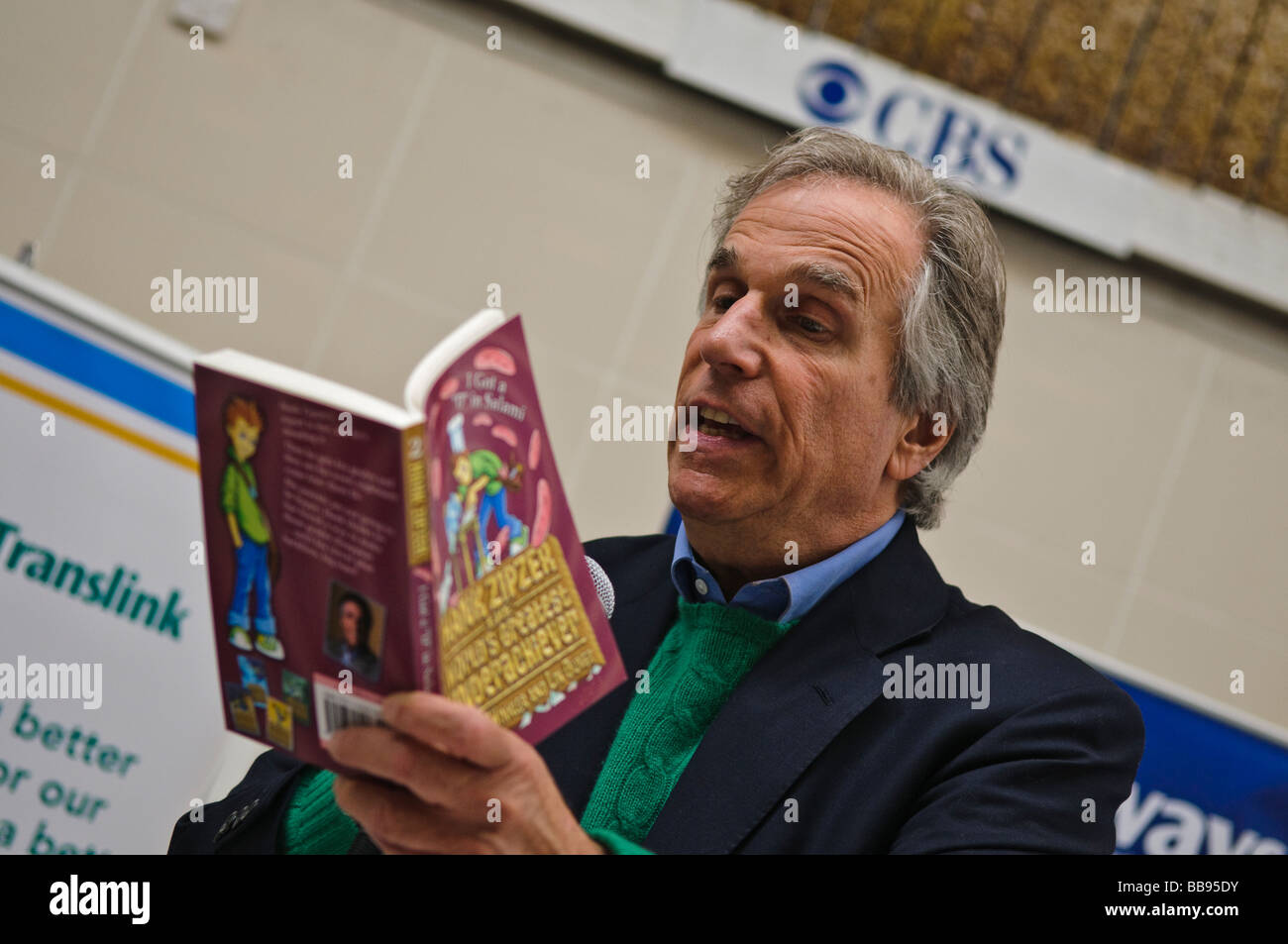 Henry Winkler, Hollywood director, producer and actor, famous for playing 'The Fonz' in 'Happy Days', attends a booksigning Stock Photo