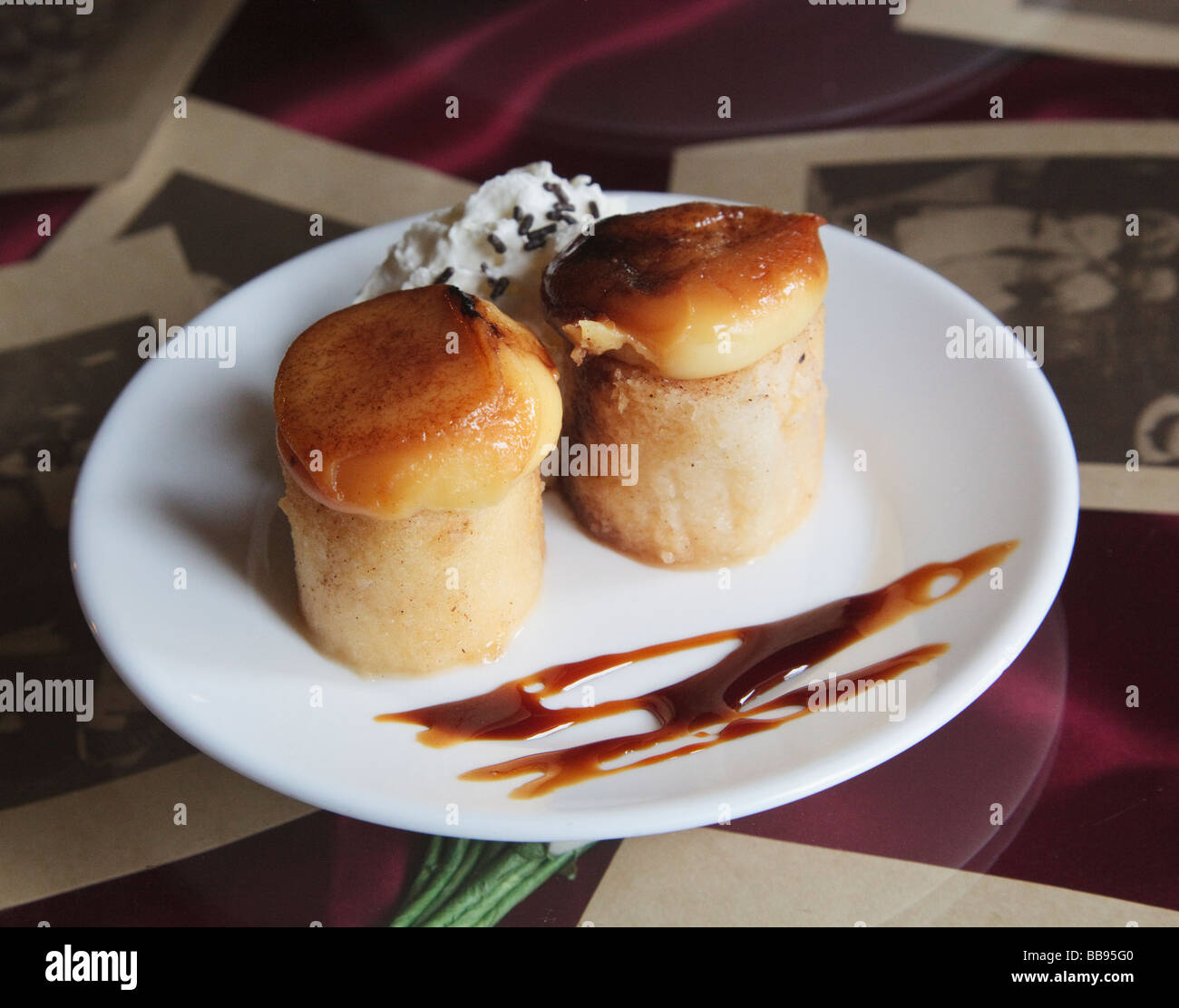 Piononos Typical sweet dessert cakes from Santa Fe, Granada Province, Spain Stock Photo