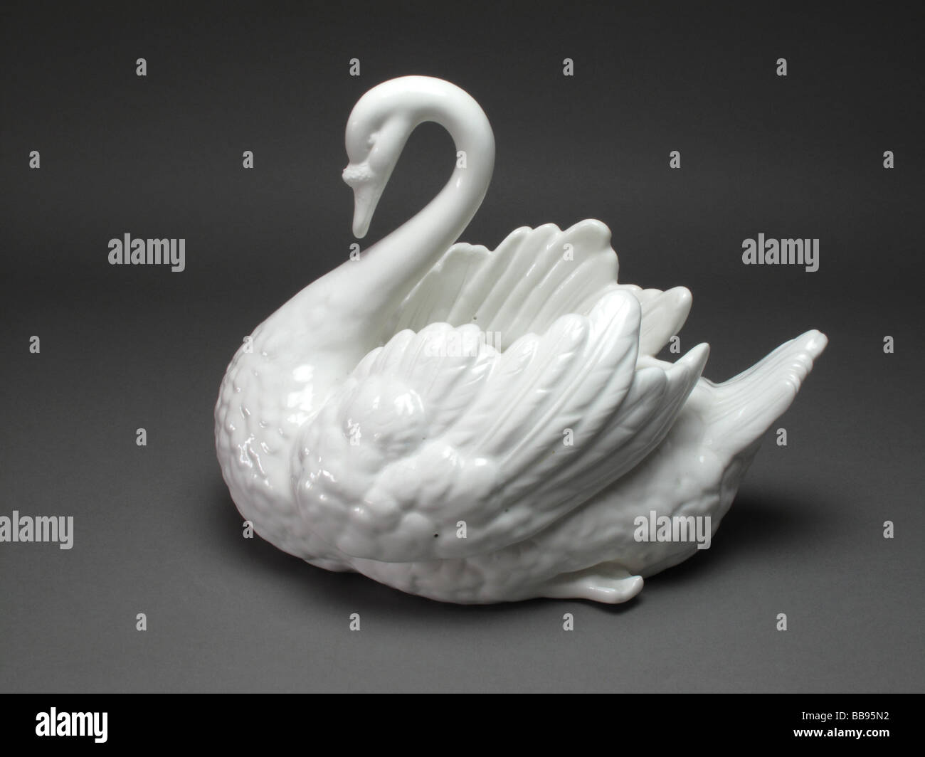 Antique german porcelain swan circa hires stock photography and images