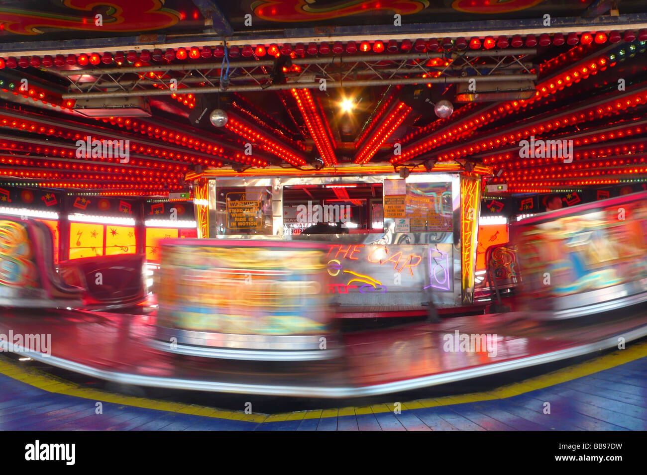 Waltzer in motion Stock Photo