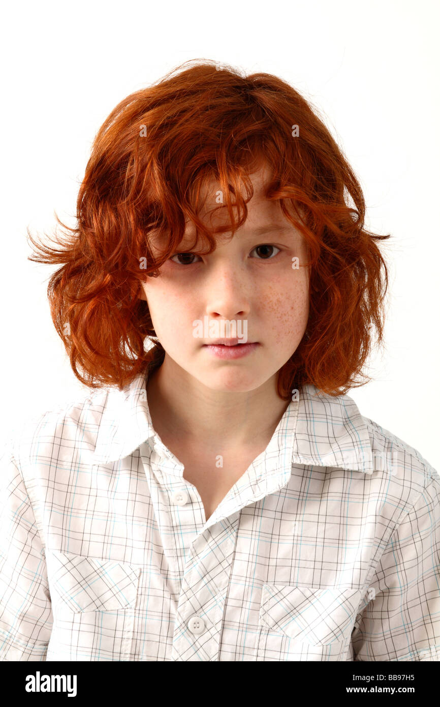 Close Up Of 12 Year Old Boy Stock Photo 24175121 Alamy