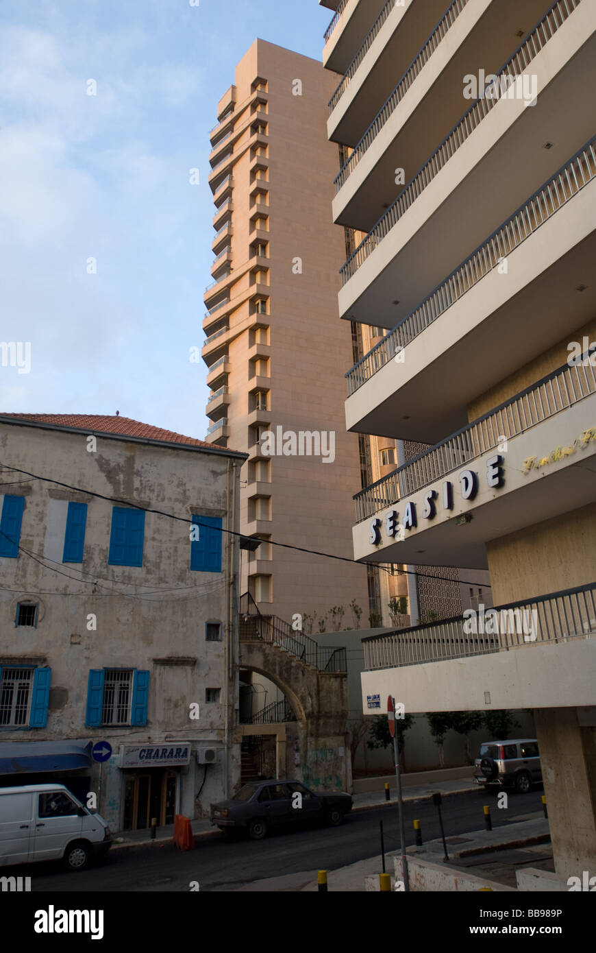 The seaside apartments in Beirut Lebanon Stock Photo Alamy
