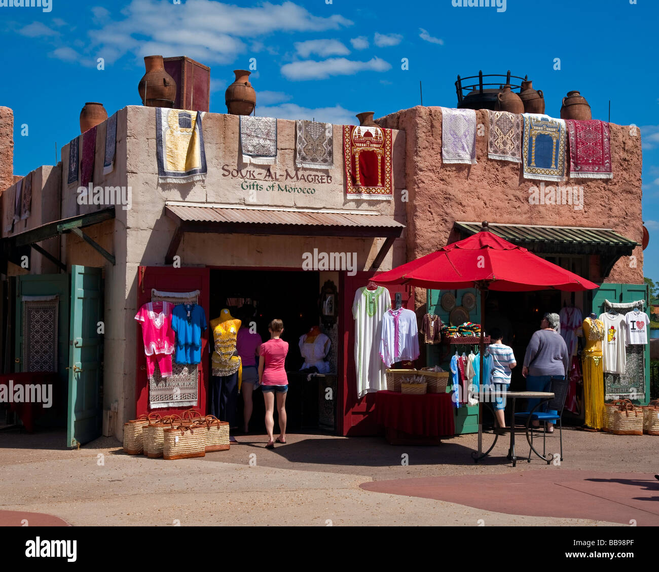 Morocco store front on Market Place in Casablanca Stock Photo Alamy