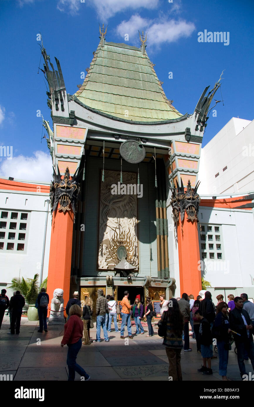 Grauman s Chinese Theatre located on Hollywood Boulevard in Hollywood Los Angeles California USA  Stock Photo