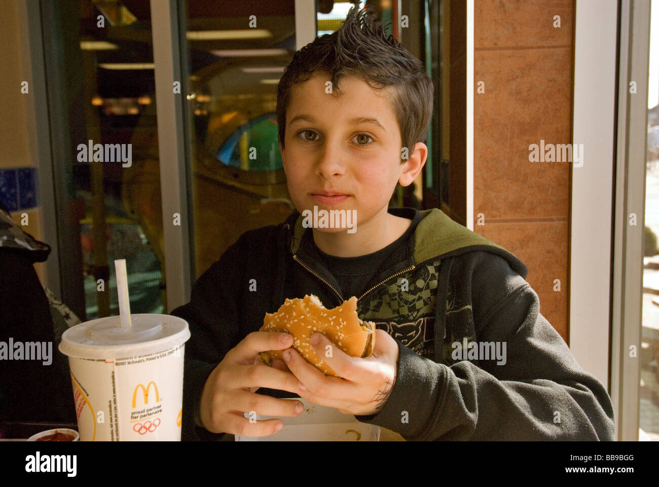 Boy At McDonalds Canada Stock Photo Alamy boy-at-mcdonalds-canada-stock-photo-alamy