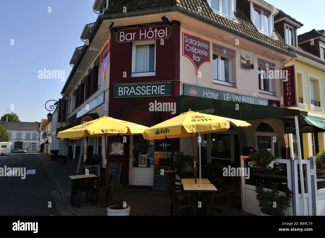 French bar hotel and brasserie Stock Photo