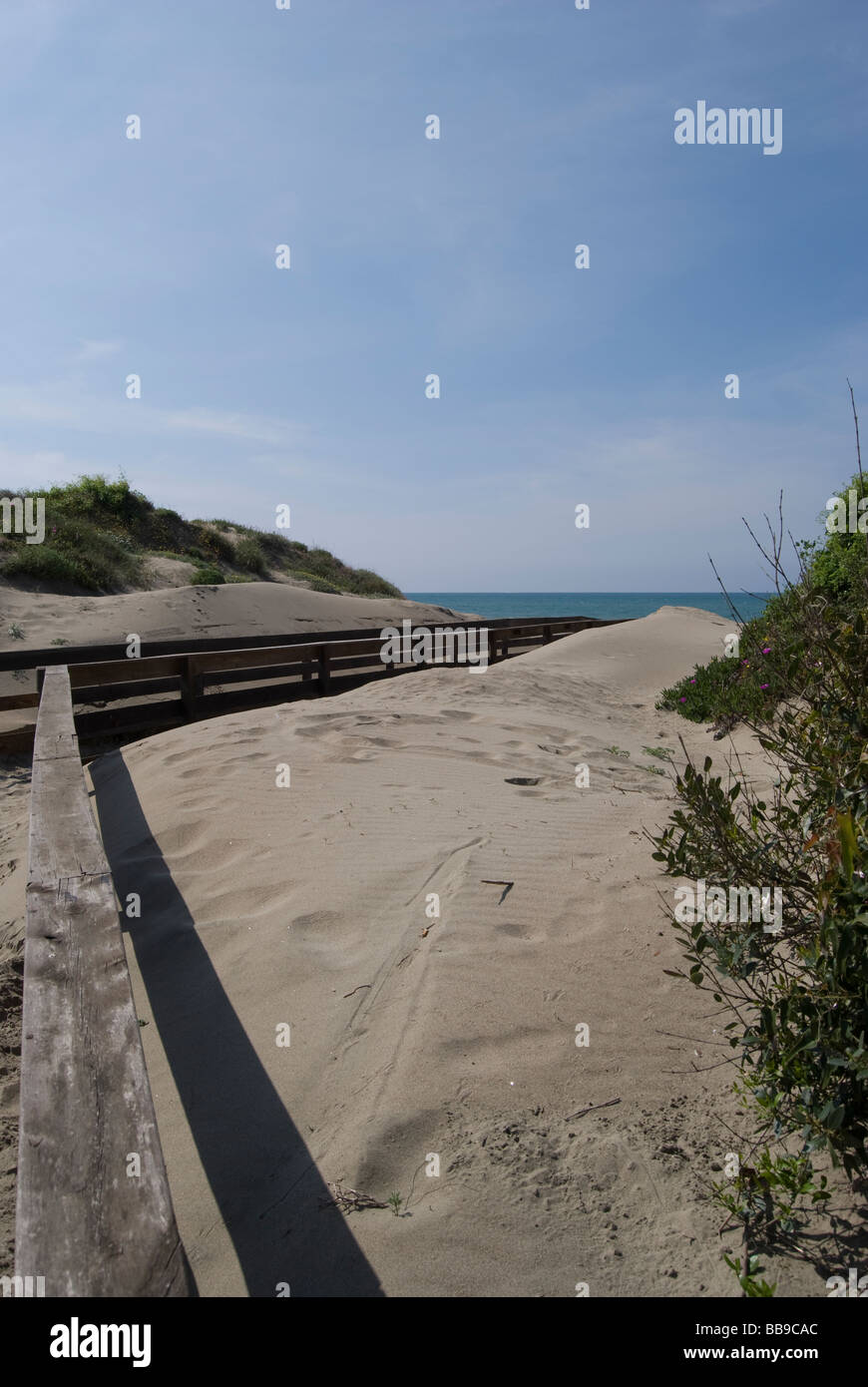 Ostia, Rome, Italy,The view of a beach Stock Photo