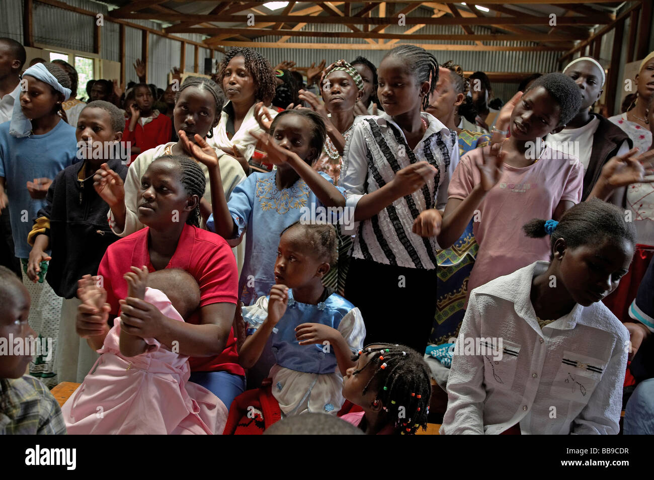 Congregation singing catholic church hires stock photography and