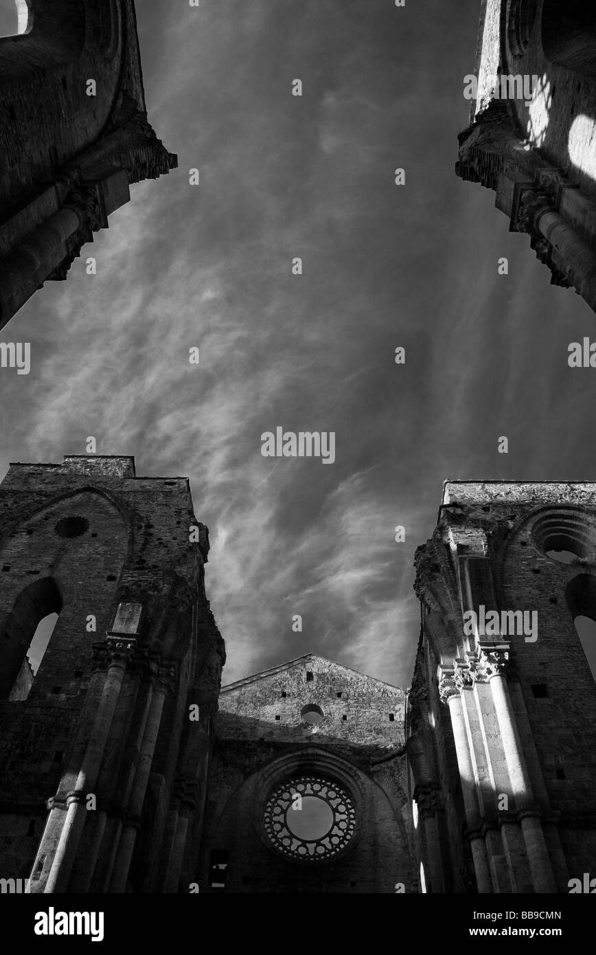 Abbey of San Galgano, Siena Stock Photo