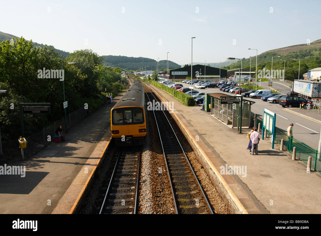 Taff's Well Railway Station near Cardiff, South Wales, U.K. Stock Photo