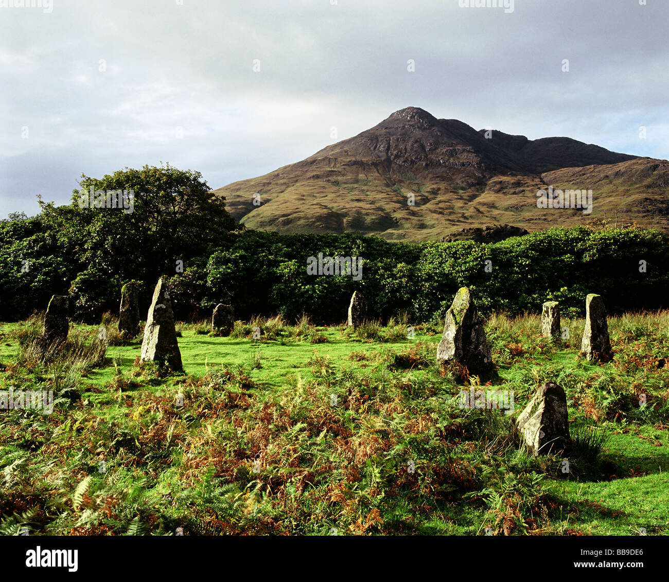 Loch Buie Lochbuie Stone Circle Isle of Mull Argyll and Bute Scotland Stock Photo