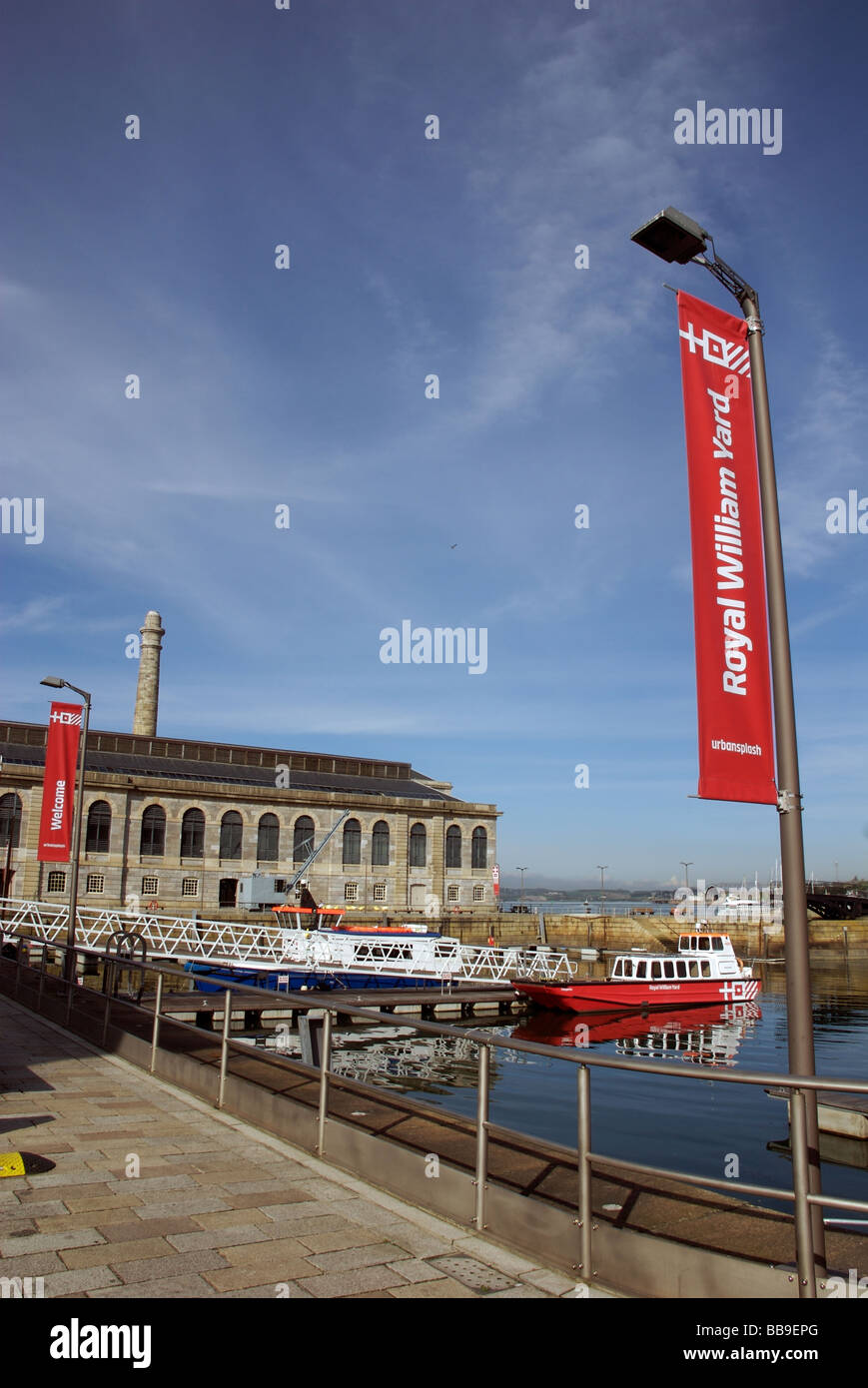 Royal William Yard luxury apartments development, Plymouth, Devon, UK