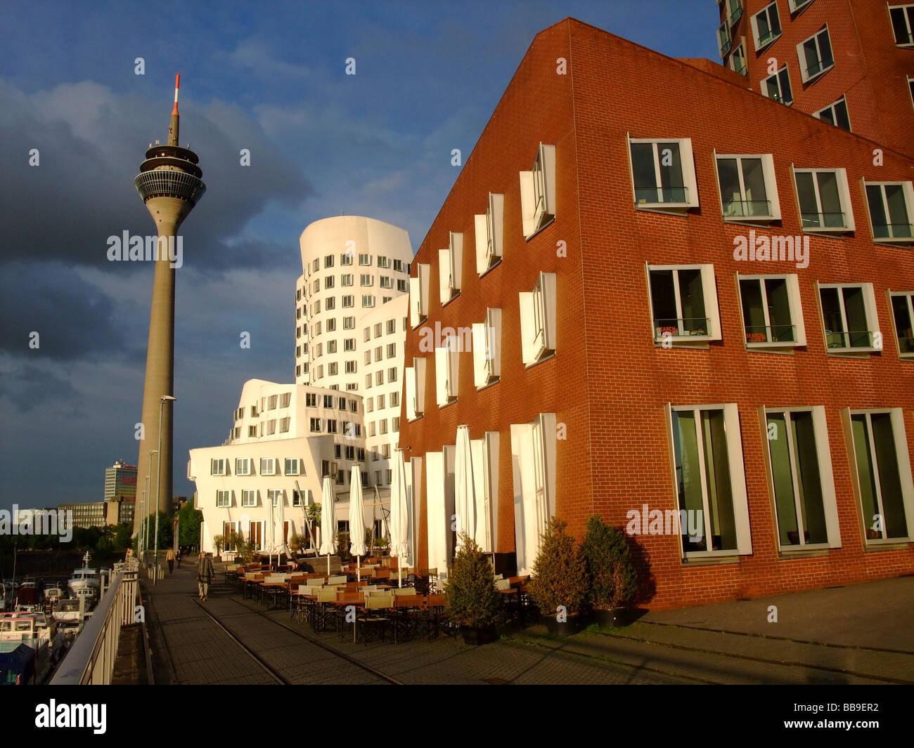 The Neuer Zollhof Buildings By The Architect Frank Gehry At The ...