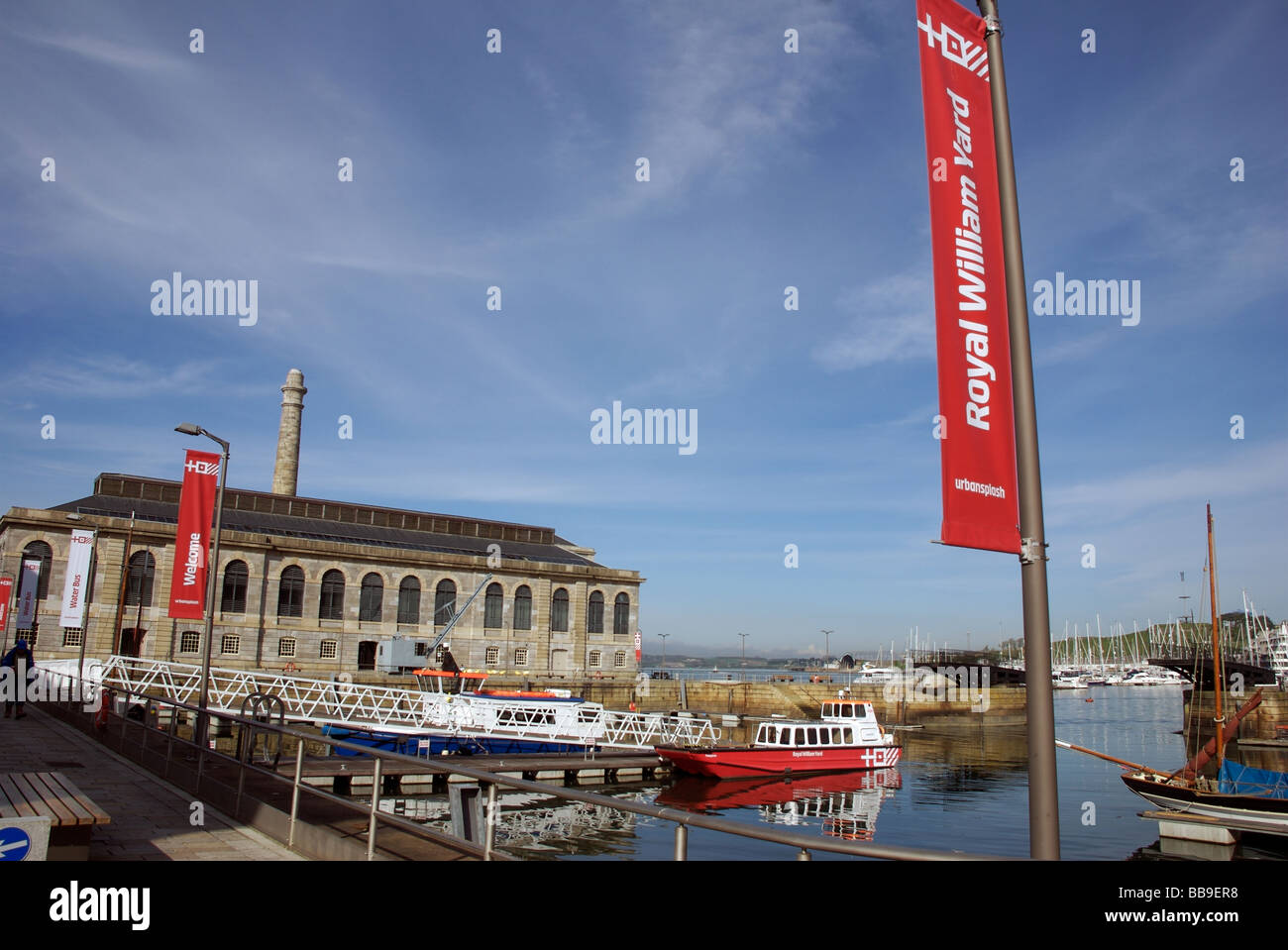 Royal William Yard luxury apartments development, Plymouth, Devon, UK