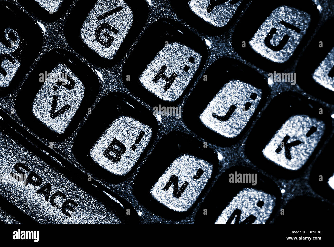 blackberry keyboard Stock Photo