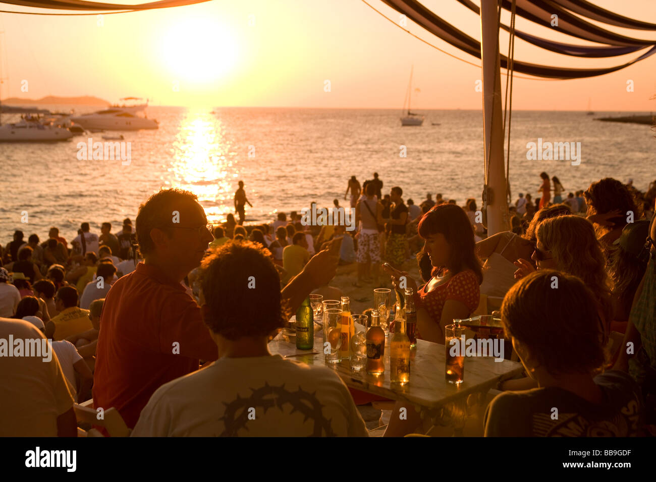 Cafe del Mar Ibiza Balearic Islands Spain Stock Photo - Alamy