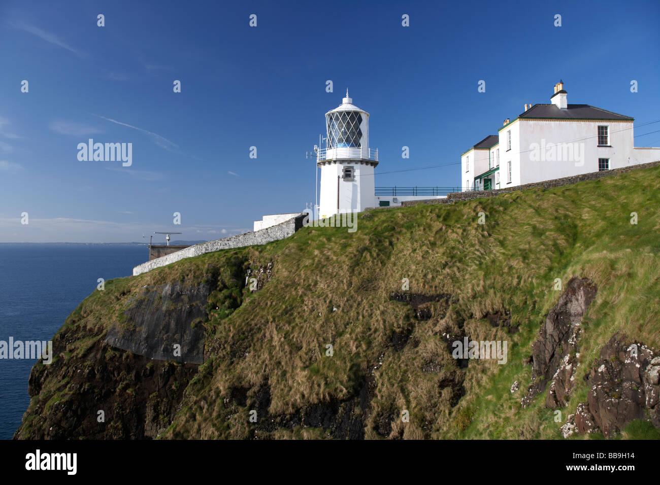 blackhead whitehead lighthouse county antrim northern ireland Stock