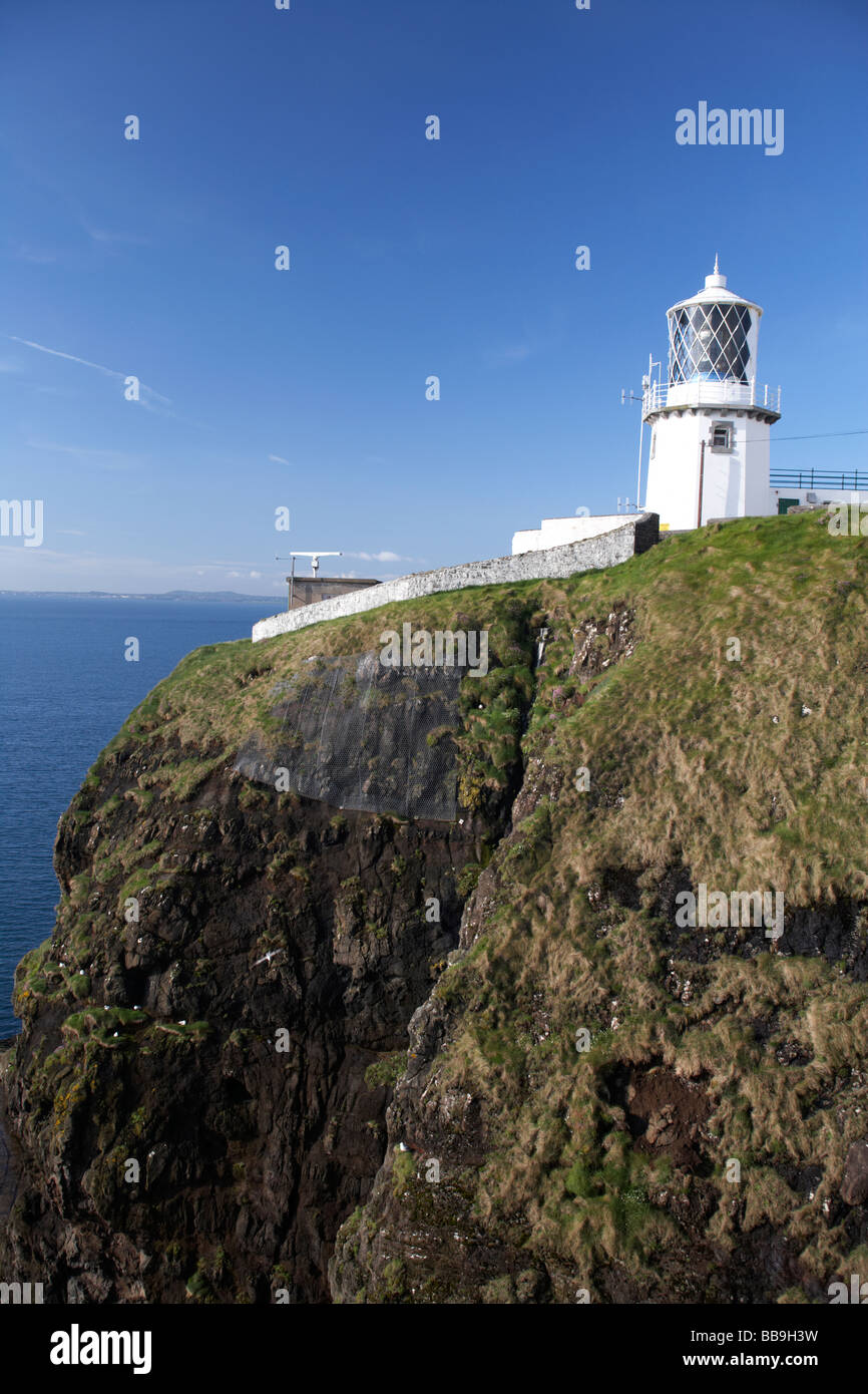 blackhead whitehead lighthouse county antrim northern ireland Stock