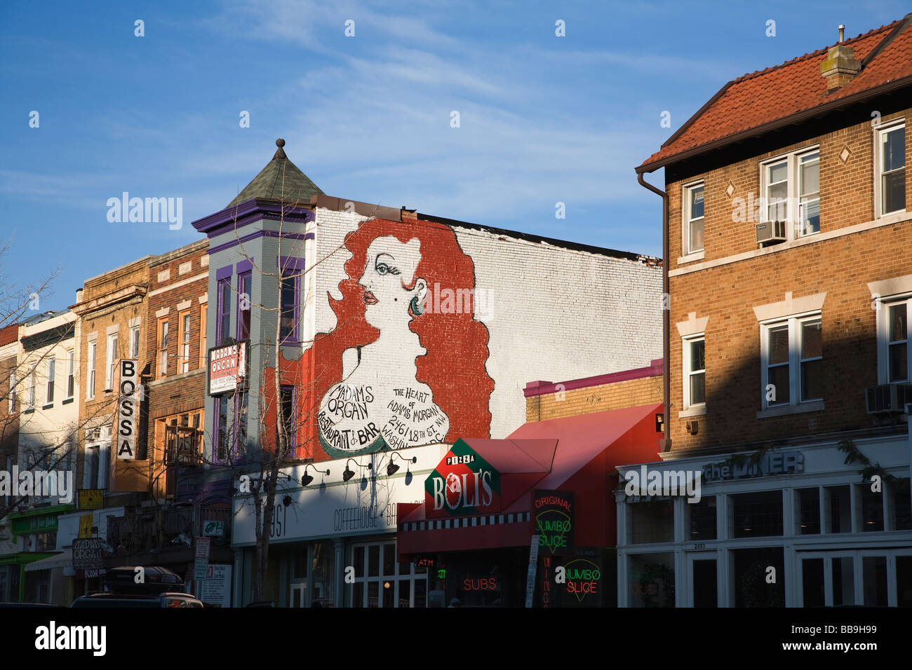 Adams Morgan neighborhood Washington DC USA Stock Photo