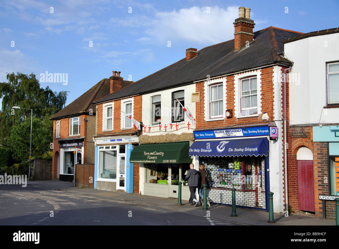 Chertsey Road, Windlesham, Surrey, England, United Kingdom Stock Photo