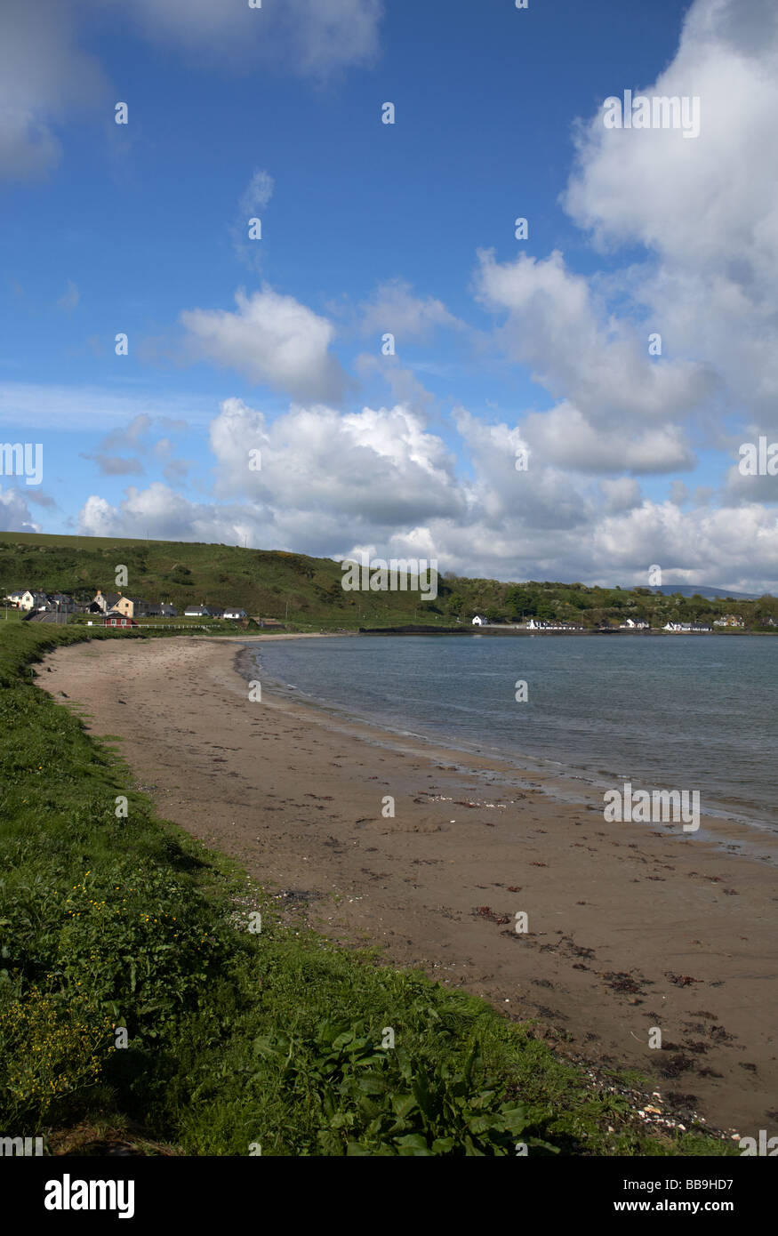 browns bay beach islandmagee county antrim northern ireland uk Stock