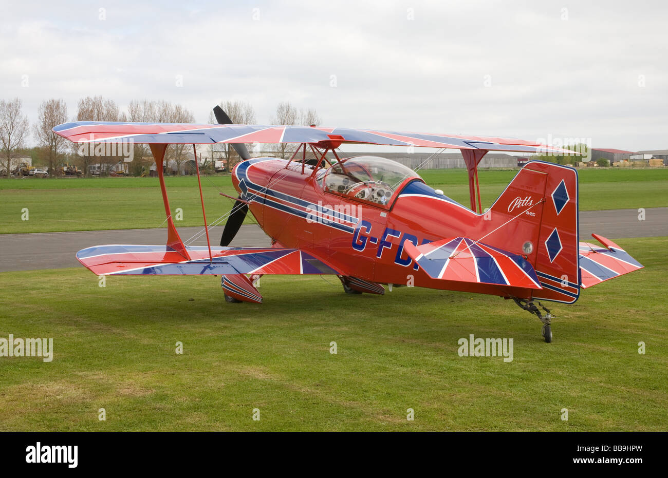 Pitts S-2C Special G-FDPS parked at Breighton Airfield Stock Photo - Alamy