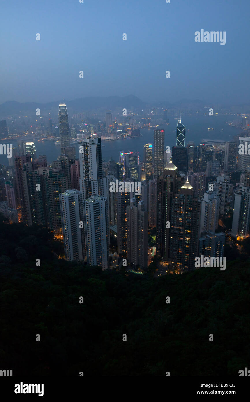 A view of Hong Kong is seen from Victoria Peak Stock Photo - Alamy