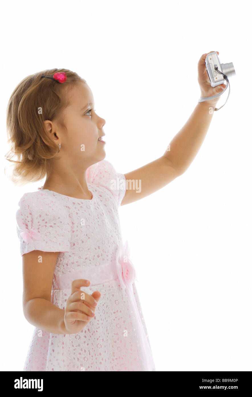 Isolated photo cute smiling girl hi-res stock photography and images ...