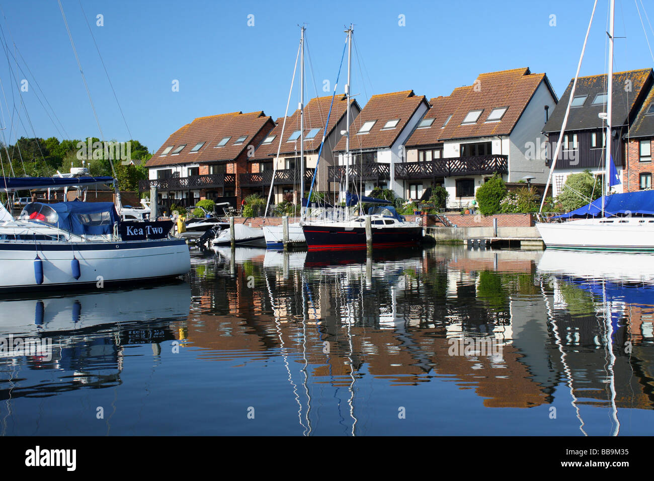 A beutiful morning at Hythe Marina Stock Photo Alamy