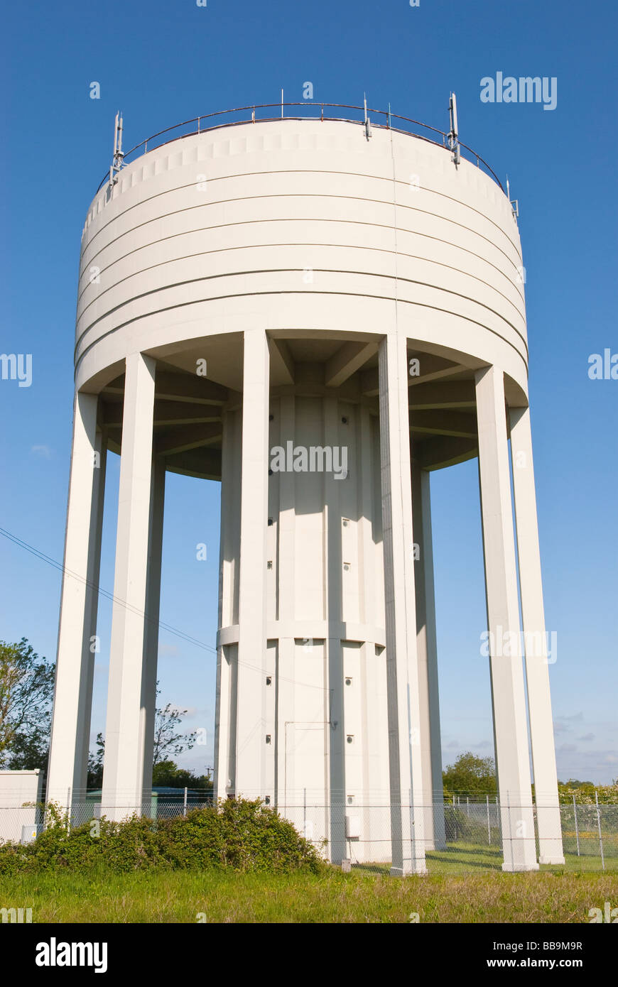 The water tower holding water supplies of Essex & Suffolk water