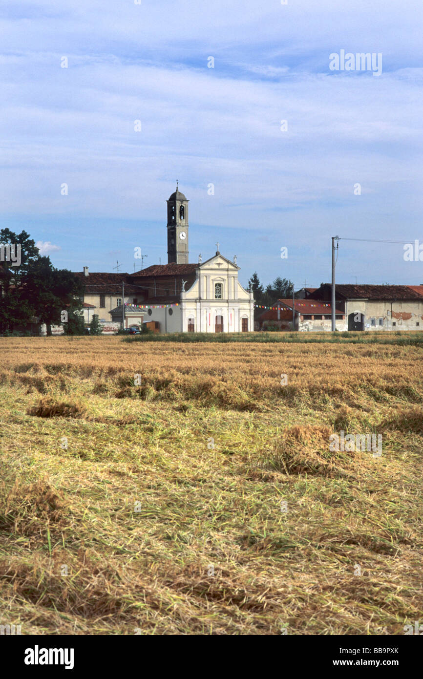 View of Barbavara Gravellona Lomellina Province of Pavia Italy Stock Photo  - Alamy