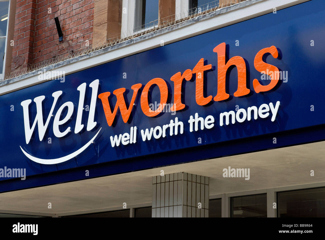 Wellworths sign, Dorchester Stock Photo