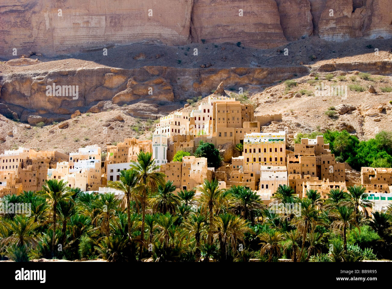 Wadi Doan Hadramawt Yemen Stock Photo