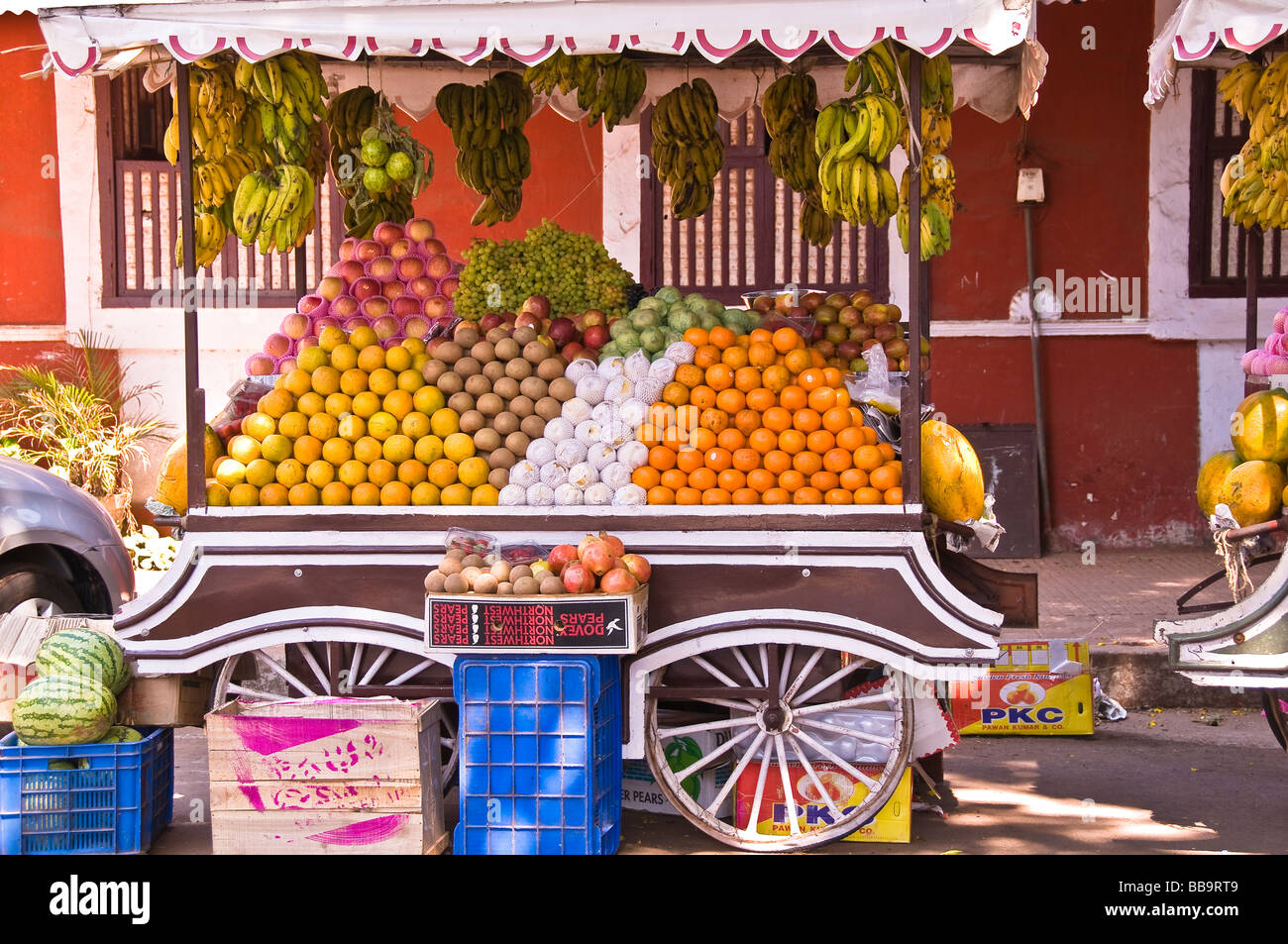 Street fruit vendor india cart hires stock photography and images Alamy