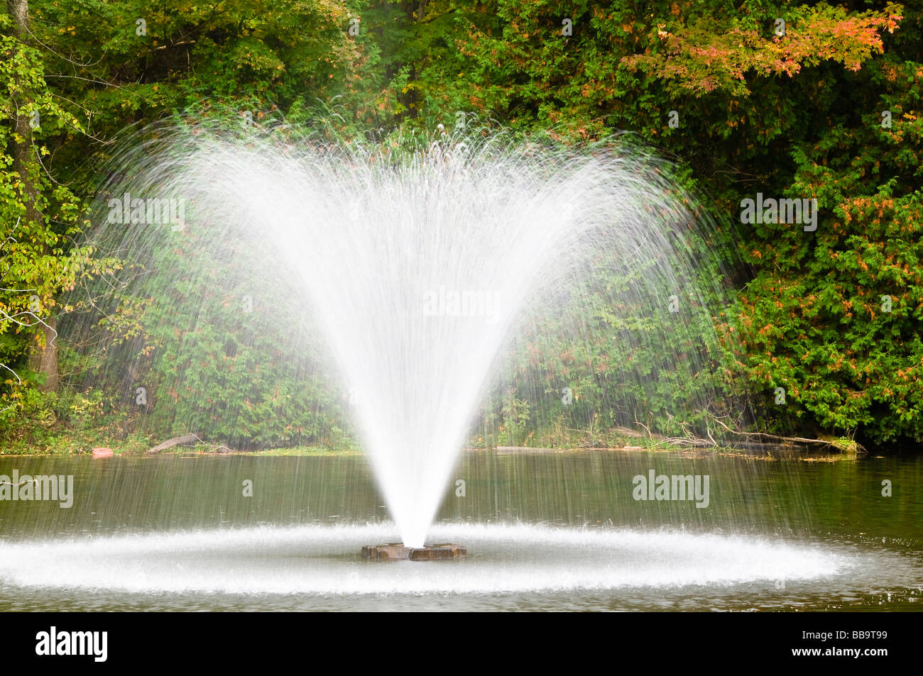 Water fountain in Belfountain Ontario Canada Stock Photo Alamy