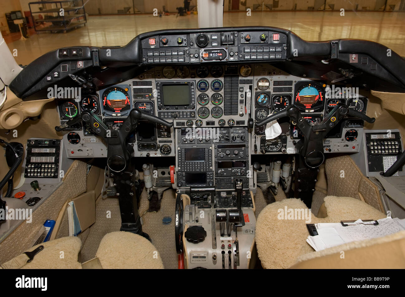 Aviation maintenance Stock Photo