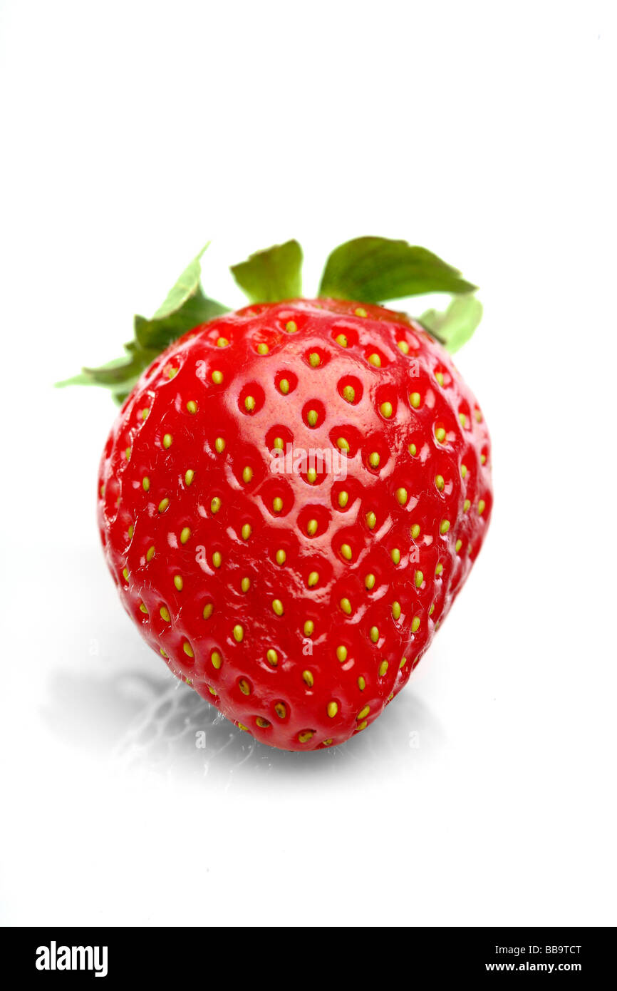 fresh red strawberries Stock Photo