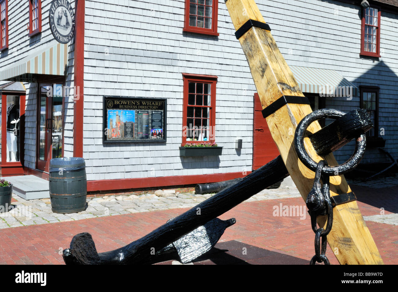 "Bowens Wharf" shopping district on the harbor in "Newport Rhode Island