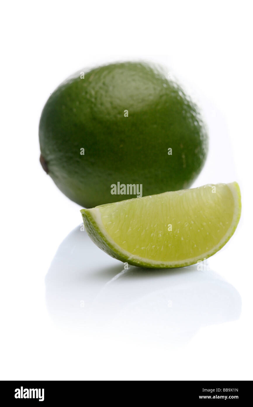 Fresh green sour lime Stock Photo