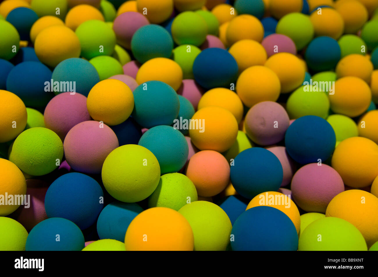 Coloured foam balls Stock Photo